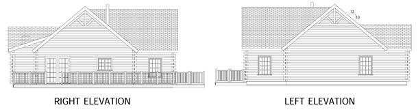 Redington right and left elevations