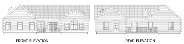 Spencer front and rear elevations