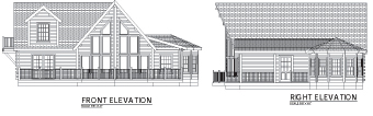 Tahoe front and right elevations
